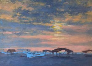 Fishing Boats at Sunset, Zambales, Philippines