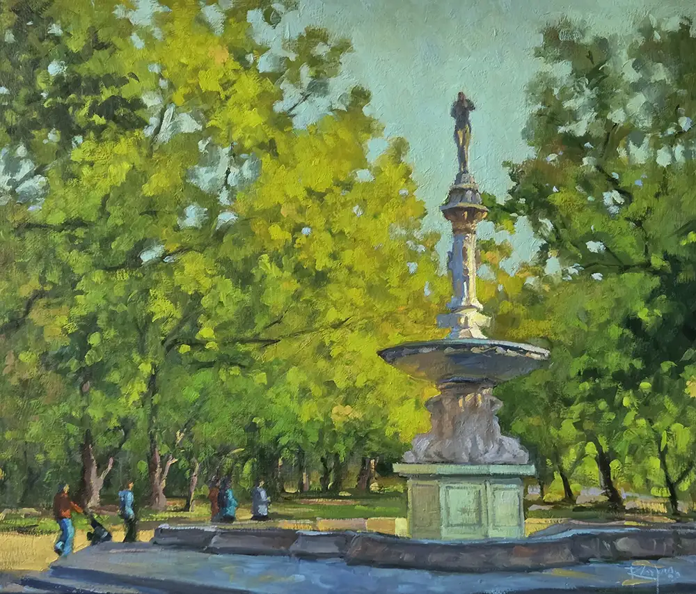 Josephine Fountain, Wilmington DE Early Fall