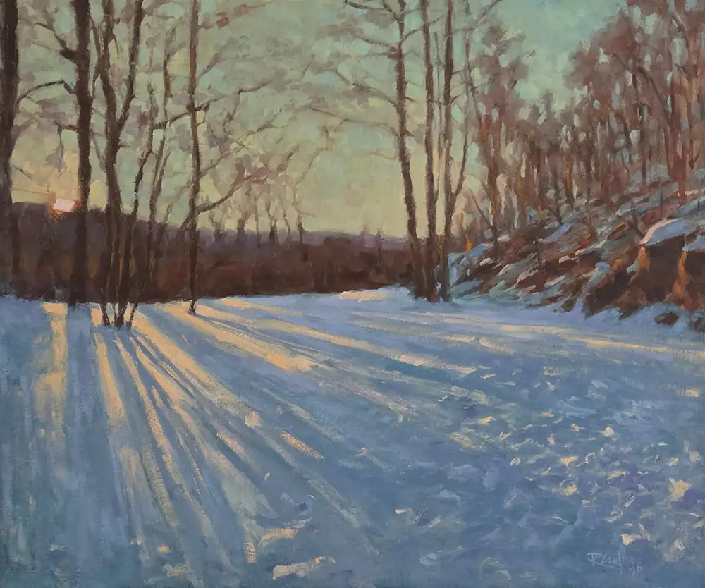 Rolando Corpus painting: Snowy Landscape