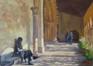 Cloister in Late Afternoon Light